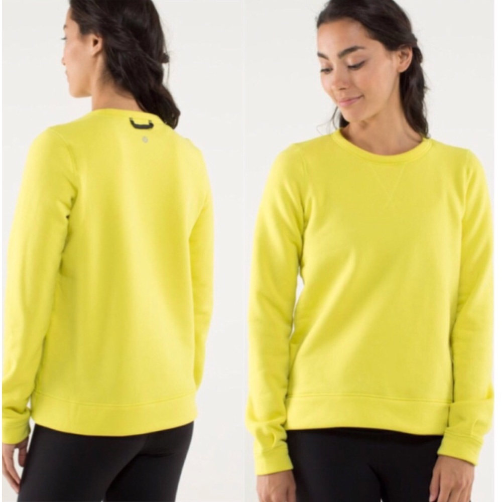 Lululemon Yellow Pullover Cozy Sweater sz 6
